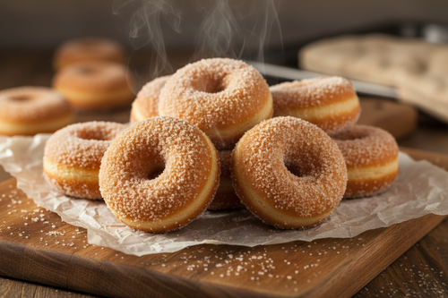 Classic sugar mini doughnuts
